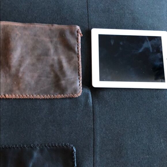 NEW Brown Distressed Leather Boutique Large Pouch 🩷 - Picture 4 of 4